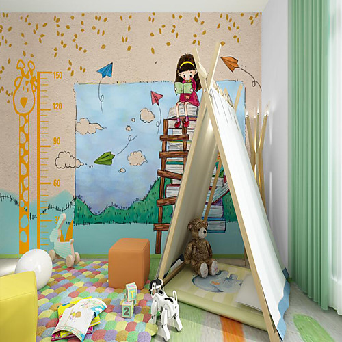 

Customized Self Adhesive Mural Wallpaper Book Girl Children Cartoon Style Suitable For Children's Room School Party FurnitureRoom Wallcovering Wall paper