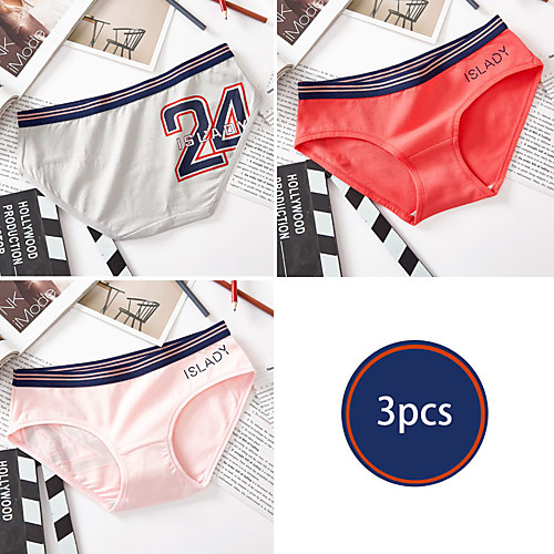 

Women's Sports Underwear Sport Briefs 3pcs Sports Shorts Underwear Shorts Bottoms Running Walking Jogging Training Breathable Quick Dry Soft Fashion White Red Yellow Blushing Pink Grey / Stretchy