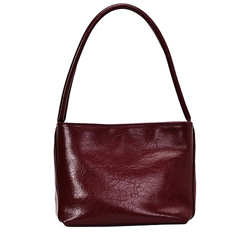

Women's PU Top Handle Bag Solid Color Wine / White / Black