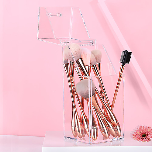 

Makeup Brush Holder Waterproof / Pull out / Lidded Makeup 1 pcs Acrylic Quadrate Cosmetic Simple / Classic Casual / Daily Wear Daily Makeup Large Capacity Waterproof Tool Case Cosmetic Grooming