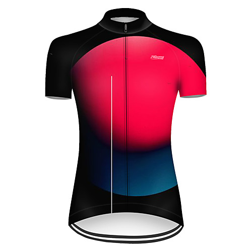 

21Grams Women's Short Sleeve Cycling Jersey Nylon Polyester Black / Red 3D Gradient Bike Jersey Top Mountain Bike MTB Road Bike Cycling Breathable Quick Dry Ultraviolet Resistant Sports Clothing