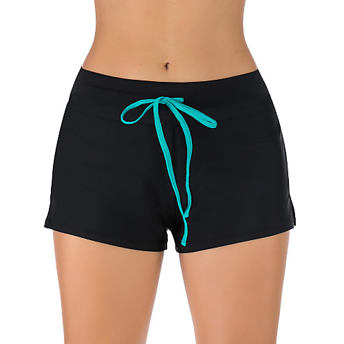 

Women's Swim Shorts Elastane Bottoms Breathable Quick Dry Swimming Surfing Water Sports Solid Colored Summer / Stretchy