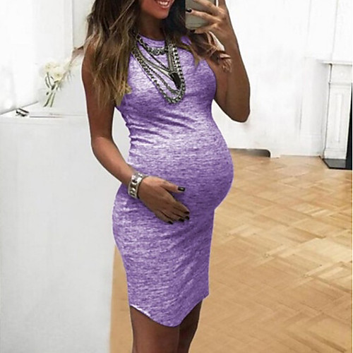 

Women's Shift Dress Short Mini Dress - Sleeveless Solid Color Summer Casual 2020 Purple Gray Light Blue S M L XL XXL