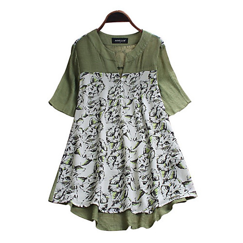 

Women's Graphic Blouse Daily Blushing Pink / Green