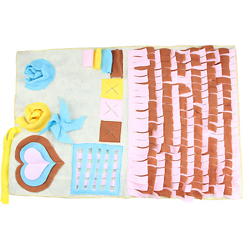 

Feeding Mat Snuffle Mat Dog Pet Toy 1pc Rectangular Foldable Washable Pet Exercise Encourage Natural Foraging Skills Canvas Gift