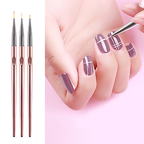 

3pcs Plastics Nail Tools Safety Universal Water Resistant Simple Basic Office / Career Daily Nail Stamping Tool for Finger Nail Toe Nail