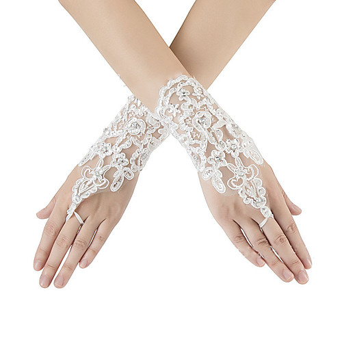 

Gloves Fingerless Satin For Bride Cosplay Halloween Carnival Women's Costume Jewelry Fashion Jewelry
