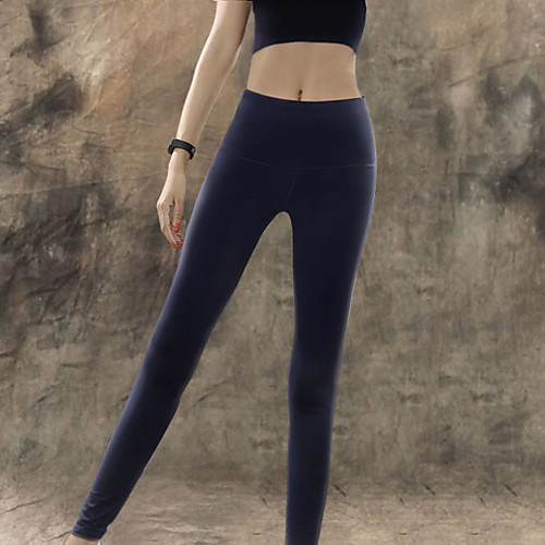 

Women's High Waist Yoga Pants Fashion Black Grey Yoga Running Fitness Tights Leggings Sport Activewear Breathable Tummy Control Butt Lift Power Flex High Elasticity Skinny
