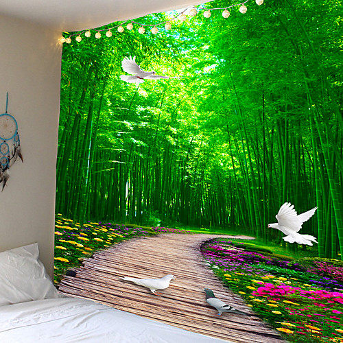 

Beautiful scenery theme tapestries hanging or background cloth decorative cloth 100% polyester fiber fabrics