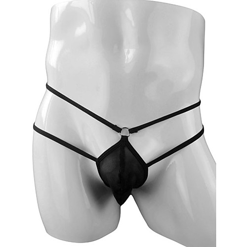 

Men's Basic G-string Underwear - Normal Low Waist Black Red One-Size