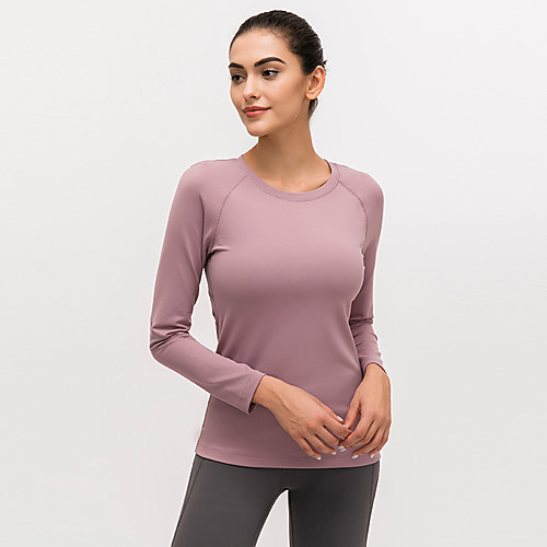 

Women's Running Shirt Patchwork Fashion Black Purple Green Blue Elastane Yoga Running Fitness Top Long Sleeve Sport Activewear Breathable Quick Dry Comfortable Stretchy