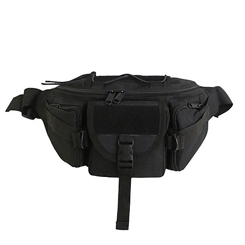 

Unisex Zipper PU Crossbody Bag Solid Color Black