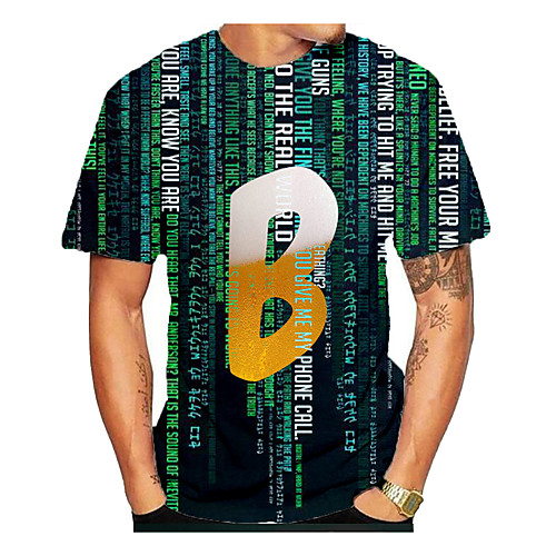 

Men's T shirt Graphic Beer Print Short Sleeve Daily Tops Navy Blue