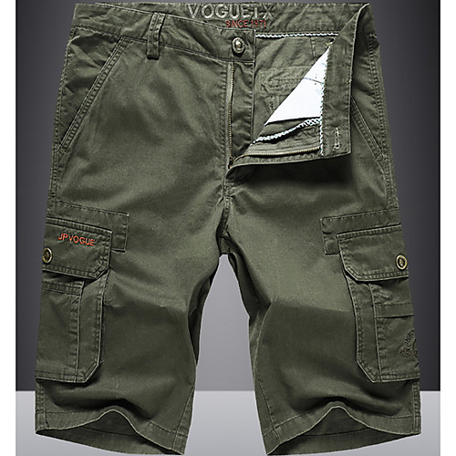

Men's Basic Daily Loose Shorts Tactical Cargo Pants - Solid Colored Summer Red Army Green Khaki US32 / UK32 / EU40 / US34 / UK34 / EU42 / US36 / UK36 / EU44
