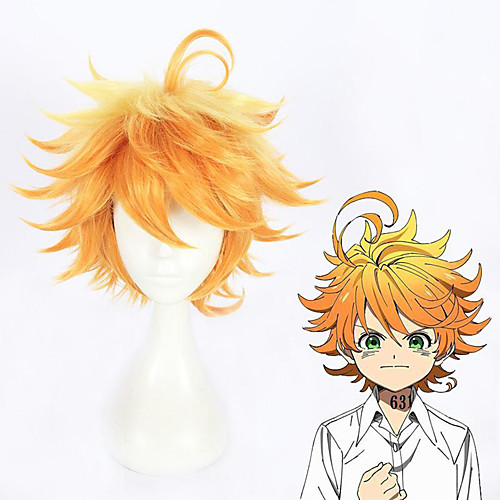 

Cosplay Costume Wig Cosplay Wig Emma The Promised Neverland Straight Cosplay Layered Haircut Wig Blonde Very Long Blonde Synthetic Hair 14 inch Women's Anime Cosplay Cool Blonde