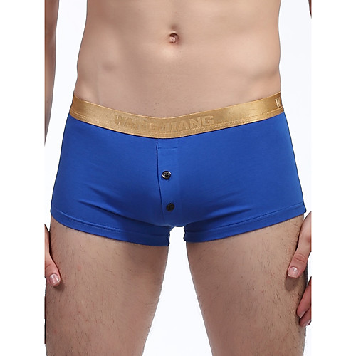 

Men's Basic Boxers Underwear - Normal Low Waist Wine Blue Green S M L