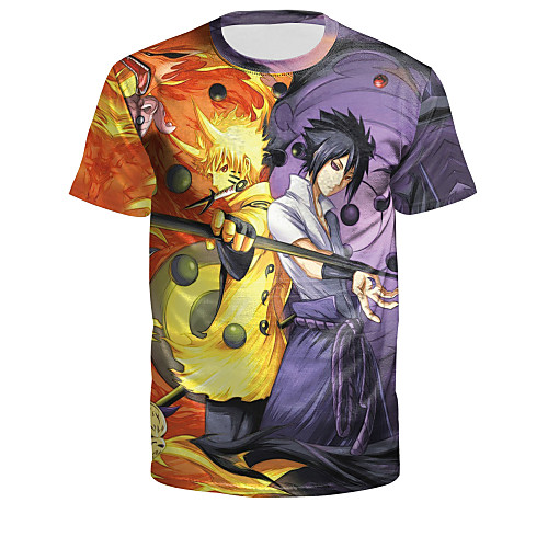

Inspired by Naruto Cosplay Costume T-shirt Polyster Print Printing T-shirt For Men's / Women's