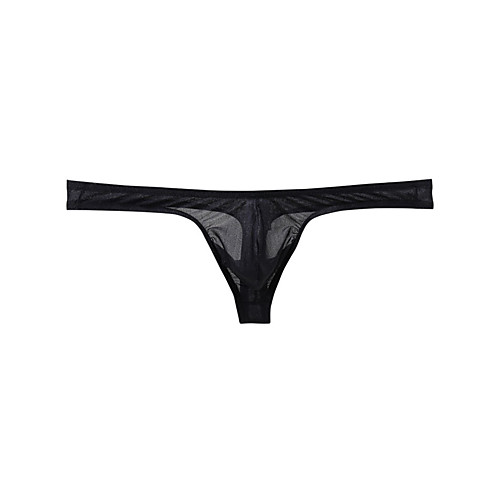 

Men's 1 Piece Basic G-string Underwear - Normal Low Waist White Black Blue M L XL