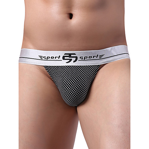 

Men's Basic Briefs Underwear - Normal Low Waist White Black Blue M L XL