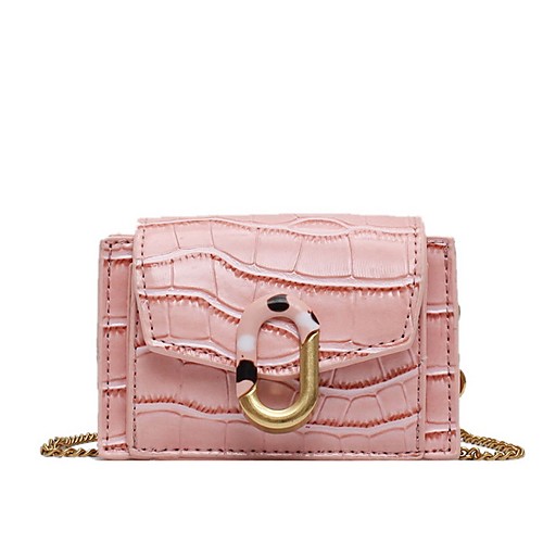 

Women's Zipper PU Crossbody Bag Solid Color White / Black / Blushing Pink