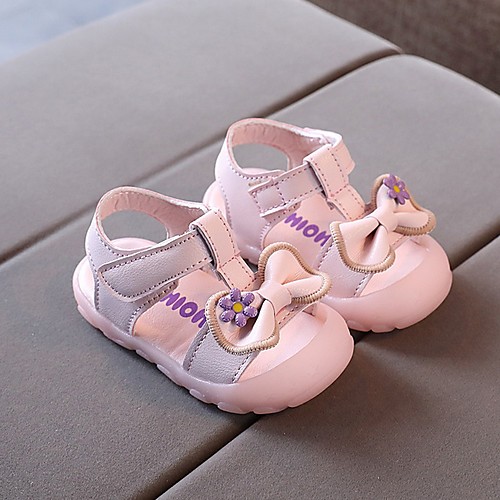 

Girls' Comfort PVC Sandals Little Kids(4-7ys) White / Pink Summer