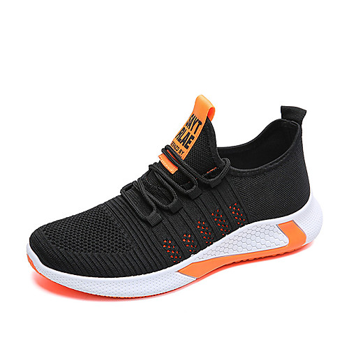 

Men's Summer / Fall Sporty / Casual Athletic Outdoor Trainers / Athletic Shoes Mesh Breathable Non-slipping Black / Red / Orange
