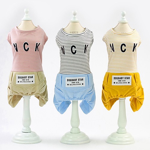 

Dog Coat Stripes Character British Sweet Style Casual / Daily Outdoor Winter Dog Clothes Puppy Clothes Dog Outfits Yellow Red Blue Costume for Girl and Boy Dog Cotton S M L XL XXL