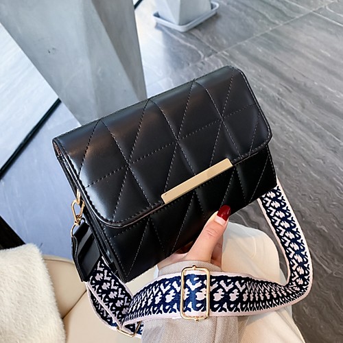

Women's Zipper PU Crossbody Bag Solid Color Wine / White / Black