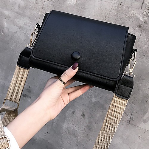

Women's PU Crossbody Bag Color Block Wine / Black / Sky Blue