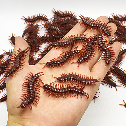 

Burlesque Toy Lifelike Simulation Rubber Centipede Centipede Simulation Soft Plastic for Kid's Adults' All Boys and Girls