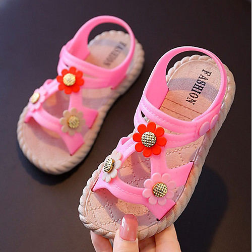 

Girls' Comfort Synthetics Sandals Toddler(9m-4ys) / Little Kids(4-7ys) Almond / Pink / Green Summer