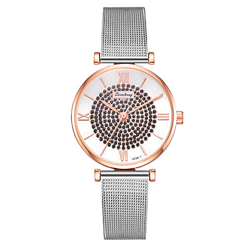 

Ladies Quartz Watches Elegant Fashion Silver Alloy Chinese Quartz White Black Red New Design Casual Watch 1 pc Analog One Year Battery Life
