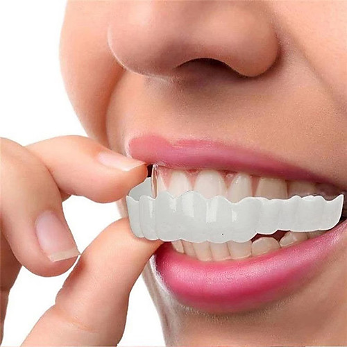 

Silicone Teeth Whitening Teeth Cover Teeth Braces Simulation Denture Upper Lower Teeth Set Perfect Smile Teeth