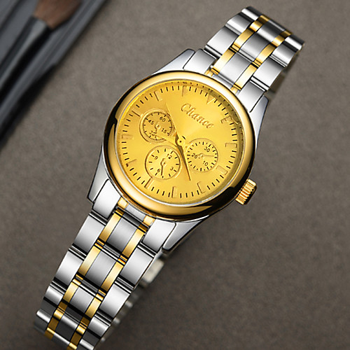

Women's Quartz Watches Elegant Fashion Gold Alloy Chinese Quartz White Black Gold Casual Watch Cool 1 pc Analog One Year Battery Life