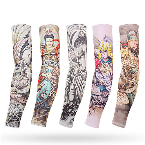 

UV Sun Protection Cooling Arm Sleeves Compression Arm Cover Shield Temporary Tattoo Arm Sleeve Sleeves Sun Sleeves Anti-Slip Ultraviolet Resistant Breathability Elastane Lycra Milk Fiber for Fishing