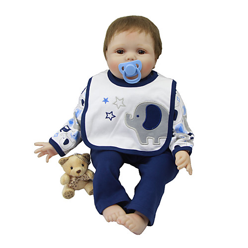 

Reborn Baby Dolls Clothes Reborn Doll Accesories Cotton Fabric for 22-24 Inch Reborn Doll Not Include Reborn Doll Elephant Soft Pure Handmade Boys' 3 pcs