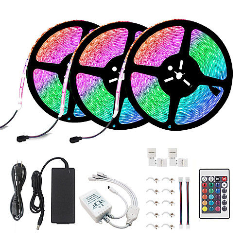 

KWB 15M 35M WIFI Smart LED Light Strips Kit Waterproof RGB Tiktok Lights 450 LEDs 5050 Phone Controlled LED Strip KitTimer LED Tape LightWorks with Android iOS and Google Home