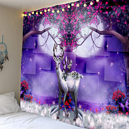 

Dreamy purple spotted or decorative tapestries or background cloth polyester fiber material