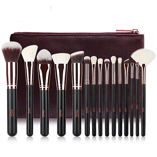 

Professional Makeup Brushes 15pcs Professional Full Coverage Comfy Wooden / Bamboo for Blush Brush Foundation Brush Makeup Brush Eyeshadow Brush