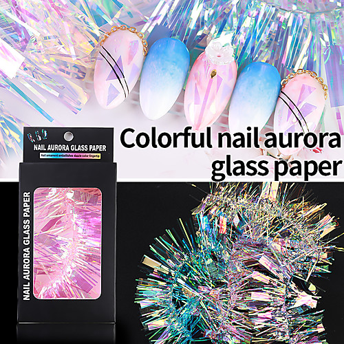 

1 pcs Crystal / Color Gradient / Creative Plastics Sequins For Finger Nail Creative nail art Manicure Pedicure Daily / Festival Trendy / Rock