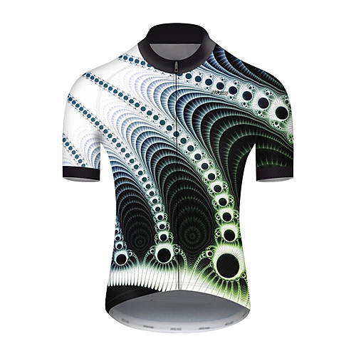 

21Grams Men's Short Sleeve Cycling Jersey Black / White Bike Top Mountain Bike MTB Road Bike Cycling Breathable Sports Clothing Apparel / Micro-elastic