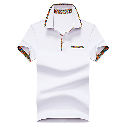 

Men's Solid Colored Polo Business Basic Daily Work White / Black / Red / Navy Blue