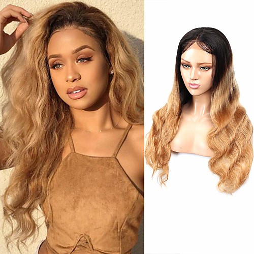 

Remy Human Hair Full Lace Lace Front Wig Free Part style Brazilian Hair kinky Straight Blonde Wig 150% Density Odor Free Soft Classic Hot Sale Comfortable Women's Long Human Hair Lace Wig Factory OEM