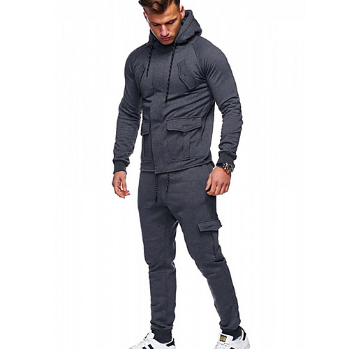 

Men's Activewear Set Solid Colored Basic Black Light gray Dark Gray US32 / UK32 / EU40 US36 / UK36 / EU44 US38 / UK38 / EU46 US42 / UK42 / EU50