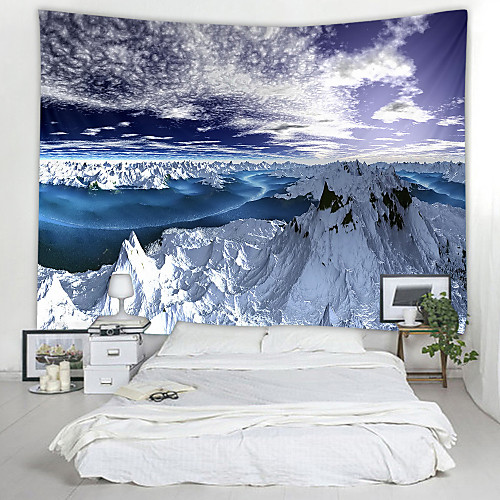 

Blue Sky Printed Tapestry Decor Wall Art Tablecloths Bedspread Picnic Blanket Beach Throw Tapestries Colorful Bedroom Hall Dorm Living Room Hanging