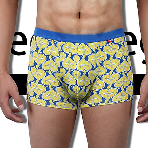 

Men's Basic Briefs Underwear - Normal Mid Waist Yellow L XL XXL