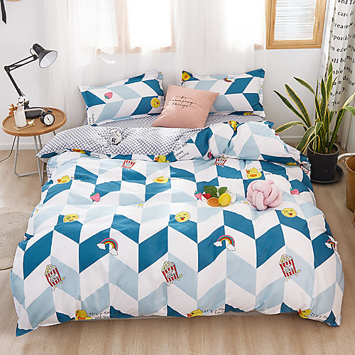 

Duvet Cover Set, Ultra Soft and Easy Care, 4-Piece Duvet Cover Set For Kid's Room