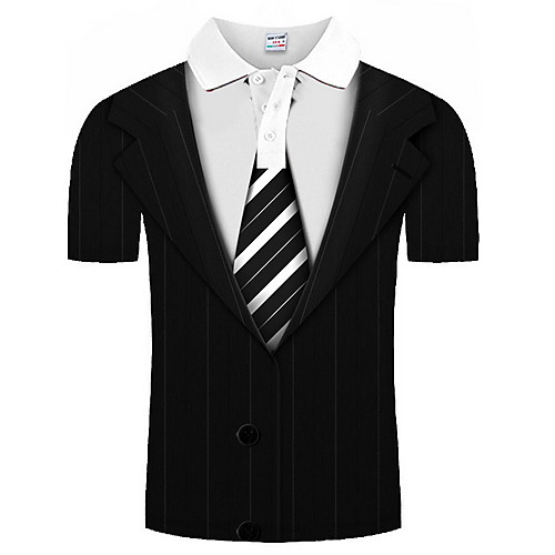 

Men's Graphic Print Polo Daily Black