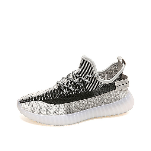 

Men's Summer / Fall Sporty / Casual Athletic Outdoor Trainers / Athletic Shoes Running Shoes Knit Breathable Non-slipping Black / Yellow / Green