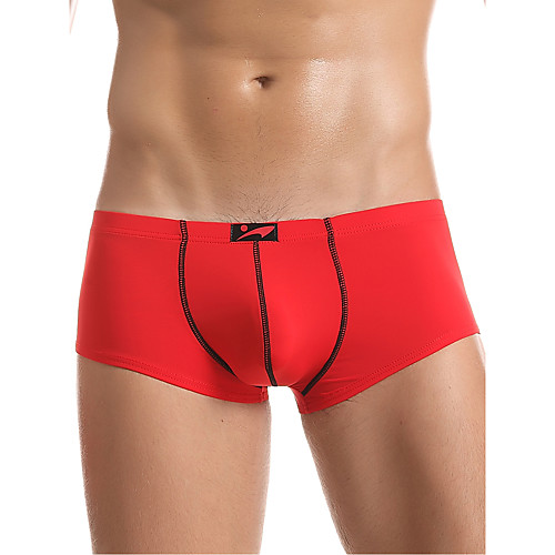 

Men's Basic Boxers Underwear - Normal Low Waist White Black Blue S M L